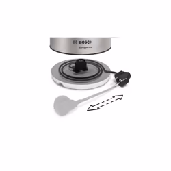 Bosch TWK4P440 bouilloire 1,7 L 2400 W Noir, Acier inoxydable