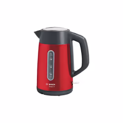 Bosch TWK4P434, 1,7 L, 2400 W, Noir, Rouge, Acier inoxydable, Indicateur de niveau d'eau, Arrêt de sécurité en cas de surchau ...
