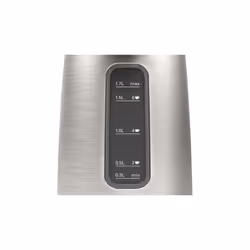 Bosch TWK5P480 bouilloire 1,7 L 2400 W Noir, Acier inoxydable