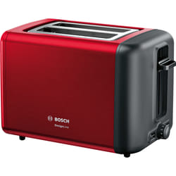 Bosch TAT3P424 grille-pain 2 part(s) 970 W Noir, Rouge
