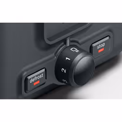Bosch TAT3P424 grille-pain 2 part(s) 970 W Noir, Rouge - Vue supplémentaire 6