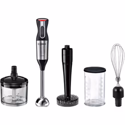 Bosch ErgoMixx MS6CM6155, Mélangeur par immersion, 0,5 L, Fonction d'impulsion, 1000 W, Noir, Argent