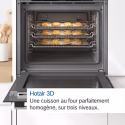 Bosch Serie 2 HBF133BA0, Moyenne, Four électrique, 66 L, 3300 W, 66 L, Assisté par ventilateur