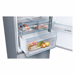 Bosch Serie 4 KGN36VIEA réfrigérateur-congélateur Pose libre 326 L E Acier inoxydable