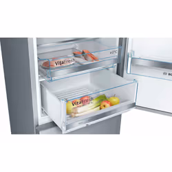 Bosch KGE36ALCA réfrigérateur-congélateur Pose libre 308 L C Acier inoxydable - Vue supplémentaire 6