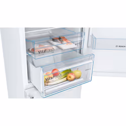 Bosch Serie 4 KGN39VWEQ réfrigérateur-congélateur Pose libre 368 L E Blanc - Vue supplémentaire 6