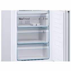 Bosch Serie 4 KGN36VWED réfrigérateur-congélateur Pose libre 326 L E Blanc