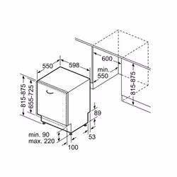 Bosch Serie 2 SMV2HVX22E Lave-vaisselle Entièrement intégré 13 couverts D - Vue supplémentaire 10
