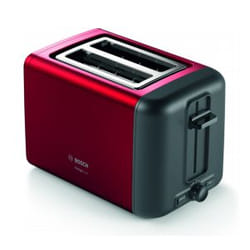 Bosch TAT3P424DE grille-pain 2 part(s) 970 W Noir, Rouge
