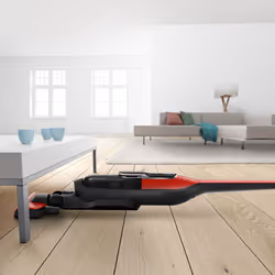 Bosch Serie 6 BLH86PET1 aspirateur balai et balai électrique Batterie Rouge