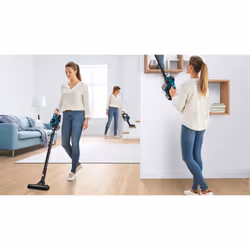 Bosch Serie 6 BBS611LAG aspirateur balai et balai électrique Batterie Sec Sans sac 0,3 L Bleu 2,5 Ah - Vue supplémentaire 7