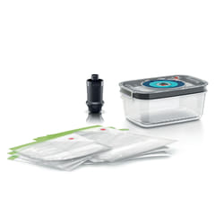 Bosch MSZV8FS1 boîte hermétique alimentaire Rectangulaire Régler 3,8 L Noir, Vert, Gris, Transparent 7 pièce(s)