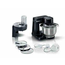 Bosch Serie 2 MUMS2EB01 robot de cuisine 700 W 3,8 L Noir, Acier inoxydable