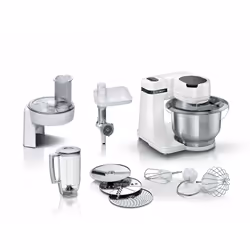 Bosch Serie 2 MUMS2EW30, 3,8 L, Blanc, 1,1 m, Acier inoxydable, 700 W, 220 - 240 V
