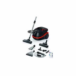 Bosch Serie 4 BWD421POW, 2100 W, Aspirateur réservoir cylindrique, Sec&humide, Combiné, HEPA, Noir, Rouge