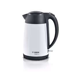 Bosch TWK3P421, 1,7 L, 2400 W, Noir, Blanc, Acier inoxydable, Indicateur de niveau d'eau, Arrêt de sécurité en cas de surchau ...