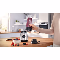 Bosch Serie 2 MMB2111M blender 0,6 L Blender sport 450 W Noir, Acier inoxydable - Vue supplémentaire 4