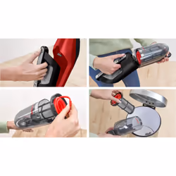 Bosch Serie 4 BBH3ZOO28 aspirateur balai et balai électrique Batterie Sec Sans sac 0,4 L Noir, Rouge 2,15 Ah - Vue supplémentaire 9