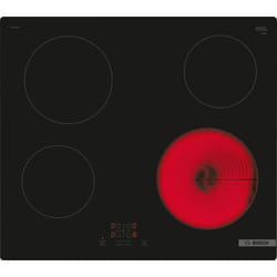 Bosch Serie 4 PKE611BA2E plaque Noir Intégré 60 cm Céramique 4 zone(s)