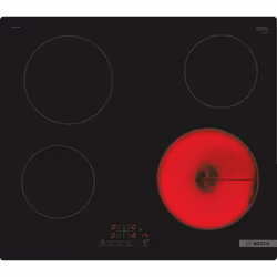 Bosch Serie 4 PKE611BB2E, Noir, Intégré, 60 cm, Céramique, Verre-céramique, 4 zone(s)