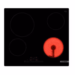 Bosch Serie 6 PKE611FN8E, Noir, Intégré, 60 cm, Céramique, Vitrocéramique, 4 zone(s)