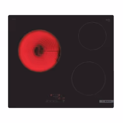 Bosch Serie 4 PKM611BB8E, Noir, Intégré, 60 cm, Céramique, Verre-céramique, 3 zone(s)