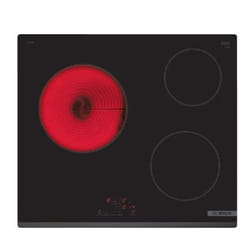 Bosch Serie 4 PKM63RBB8E plaque Noir Intégré 60 cm Céramique 3 zone(s)