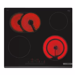 Bosch Serie 6 PKN631FP2E, Noir, Intégré, Céramique, Verre-céramique, 4 zone(s), 4 zone(s)