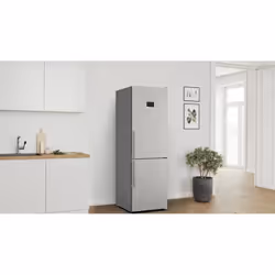 Bosch Serie 4 KGN367ICT réfrigérateur-congélateur Pose libre 321 L C Acier inoxydable
