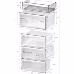 Bosch Serie 4 KGN367ICT réfrigérateur-congélateur Pose libre 321 L C Acier inoxydable - Vue supplémentaire 8