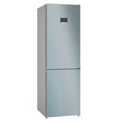 Bosch Serie 4 KGN367LDF réfrigérateur-congélateur Pose libre 321 L D Acier inoxydable