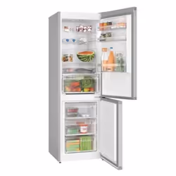 Bosch Serie 4 KGN367LDF réfrigérateur-congélateur Pose libre 321 L D Acier inoxydable