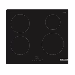 Bosch PUE61RBB5E, Noir, Intégré, 60 cm, Plaque avec zone à induction, Verre-céramique, 4 zone(s)