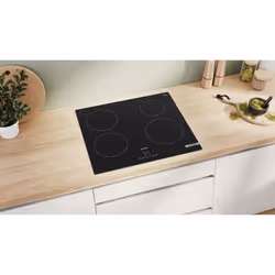 Bosch PUE61RBB5E plaque Noir Intégré 60 cm Plaque avec zone à induction 4 zone(s)