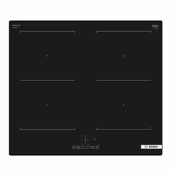 Bosch Serie 4 PVQ611BB6E, Noir, Intégré, 60 cm, Plaque avec zone à induction, Verre-céramique, 4 zone(s)