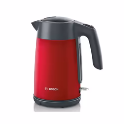 Bosch TWK7L464, 1,7 L, 2400 W, Rouge, Indicateur de niveau d'eau, Arrêt de sécurité en cas de surchauffe, Sans fil