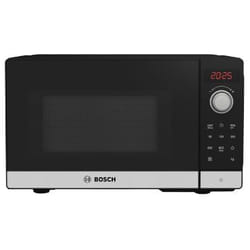 Bosch Serie 2 FFL023MS2 micro-onde Comptoir Micro-onde simple 20 L 800 W Noir, Acier inoxydable