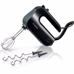 Bosch MFQ4930B, Batteur à main, Noir, Argent, Batteur, Pétrisseur, Mélange, 1,4 m, Boutons, Plastique