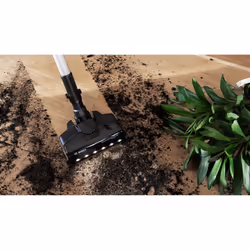 Bosch BBS711W aspirateur balai et balai électrique Batterie Sec Sans sac 0,3 L Noir, Acier inoxydable, Blanc