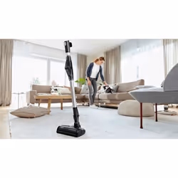 Bosch BBS711W aspirateur balai et balai électrique Batterie Sec Sans sac 0,3 L Noir, Acier inoxydable, Blanc - Vue supplémentaire 5