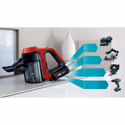 Bosch BCS711PET aspirateur balai et balai électrique Batterie Sec Sans sac 0,3 L Noir, Rouge 3 Ah - Vue supplémentaire 8