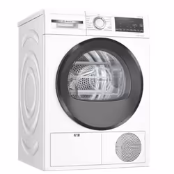Bosch Serie 6 WQG14200FR, Pose libre, Charge avant, Pompe à chaleur, Blanc, Rotatif, Tactile, Droite