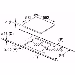 Bosch Serie 4 PIJ631BB5E plaque Noir Intégré 59.2 cm Plaque avec zone à induction 3 zone(s) - Vue supplémentaire 5