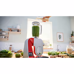 Bosch Serie 4 MUM5X720 robot de cuisine 1000 W 3,9 L Rouge, Argent Balances intégrées - Vue supplémentaire 7