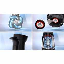 Bosch Serie 6 MSM6M623 mixeur Batteur à main 1000 W Noir, Acier inoxydable