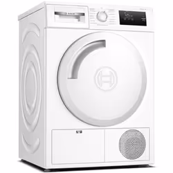 Bosch Serie 4 WTH83003, Pose libre, Charge avant, Pompe à chaleur, Blanc, Rotatif, Tactile, Droite
