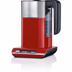 Bosch TWK8614P, 1,5 L, 2400 W, Rouge, Plastique, Acier inoxydable, Thermostat réglable, Indicateur de niveau d'eau