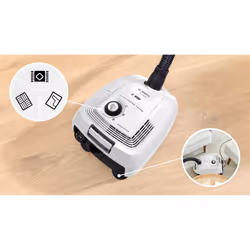 Bosch Serie 4 BGL38WH2 Aspirateur 4 L Aspirateur réservoir cylindrique Sec 600 W Sans sac
