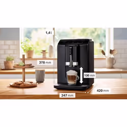 Bosch Serie 2 TIE20119 Machine à Expresso Automatique Grain et Moulu Noir - Vue supplémentaire 4
