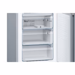 Bosch Serie 4 KGN392LDC réfrigérateur-congélateur Pose libre 368 L D Acier inoxydable - Vue supplémentaire 6